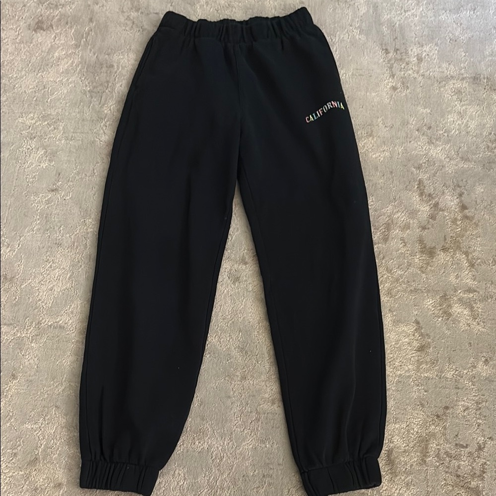 HOLLISTEE black “california” sweatpants size XS